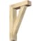 Ekena Millwork Traditional Block Rough Sawn Bracket w/ Offset Brace, Douglas Fir, 6"W x 22"D x 34"H BKT0604X22X34TRA05RDF - alternate 1